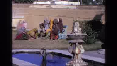 India (1970): Group Of Women Sit In The Sunshine In Pleasant Setting
