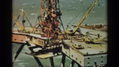 United Kingdom (1970): An Industrial Area Possibly A Construction Site Or Shipping