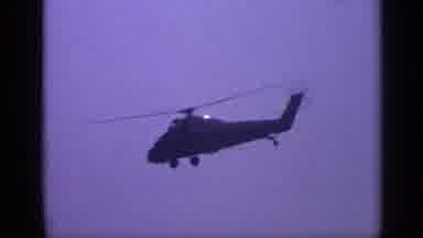 United Kingdom (1970): Helicopter In Flight On A Bright Sunny Day