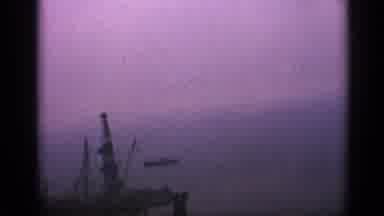 United Kingdom (1970): Helicopter Flying Over Water In Ships