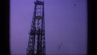 United Kingdom (1970): Oil Rig And Brown Net On A Sunny Day