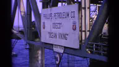 United Kingdom (1970): Phillips Petroleum Company Oil Rig In The Ocean Being