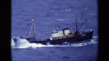 United Kingdom (1970): Large Boat Riding Through Rocky Waves Of The Ocean Old