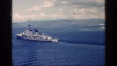 CUBA-1962: Naval Warship Sailing On Ocean