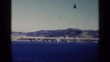 CUBA-1962: Vintage 8mm Footage of Lake and Blue Mountains with Helicopter