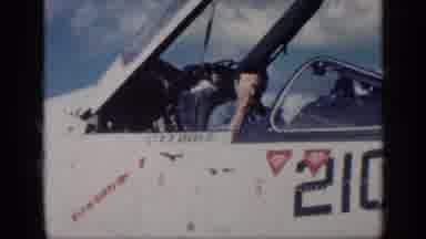 CUBA-1962: Military Pilot Greeting From Cockpit Of American Jet