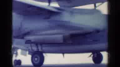 CUBA-1962: U.S. Navy Plane Taking Off From Aircraft Carrier
