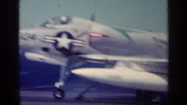 Cuba (1962): Military Plane Taking Off From A Small Runway On The Deck Of A