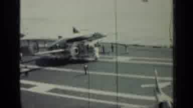 Cuba (1962): An Advance Military Airplane Leaving The Aircraft Carrier On A