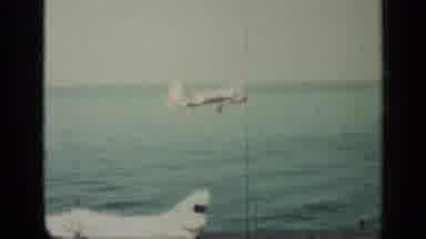CUBA-1962: Military Aircraft Takeoff From Aircraft Carrier At Sea