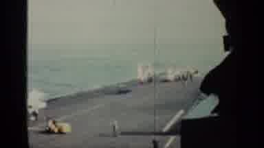 Cuba (1962): Helicopter Gently Landing On The Deck Of A Large Military Warship In