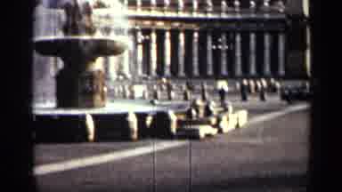 Cuba (1962): Fountain In Middle Of Public Square Surrounded By Buildings And