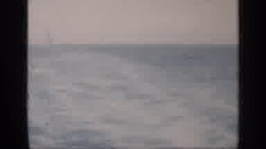 CUBA-1962: Rough Blue Sea Water On A Cloudy Day