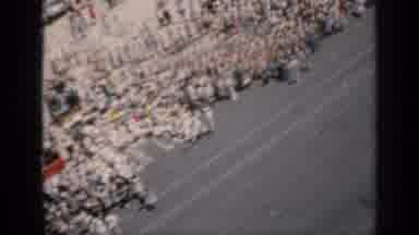 Cuba (1962): Overhead Shot Of Crowd Of People And Sailors Each On Different Sides