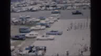 Cuba (1962): Aerial View Shows The Parked Cars Of A Fourth Of July Crowd Further