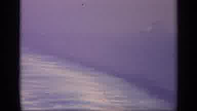 Italy (1962): Boats In The Sea Horizon And Long Wake Trailing Behind A Boat
