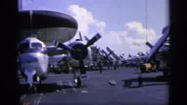 Italy (1962): Planes On Aircraft Carrier That Is Floating In The Water