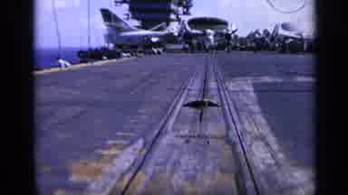 Italy (1962): Man On The Front Of A Large Aircraft Carrier Looking Over The Edge