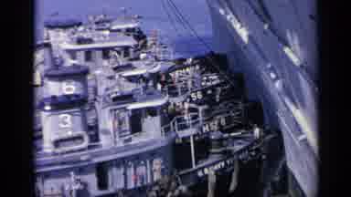 Italy (1962): Loaded Ships Getting Ready To Head Out To The Rough Sea