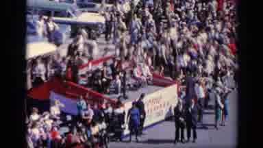 Italy (1962): Car Show With A Lot Of People