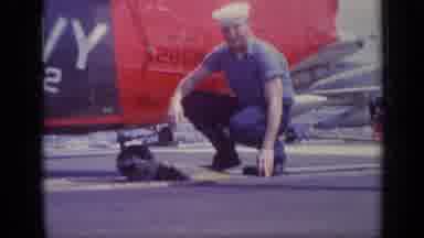 Italy (1962): Man In Uniform Stands And Walks Towards The Camera While Waving
