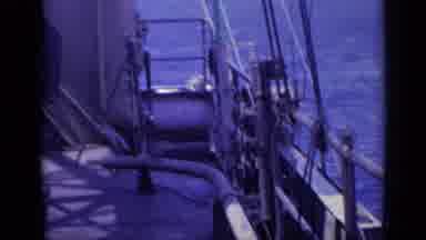 Italy (1962): Ship Freighter Staff Working In The Middle Of The Ocean
