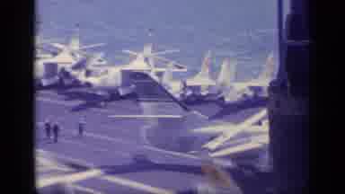 Italy-1962: Aerial Shot Of A Military Aircraft Carrier With Military Airplanes
