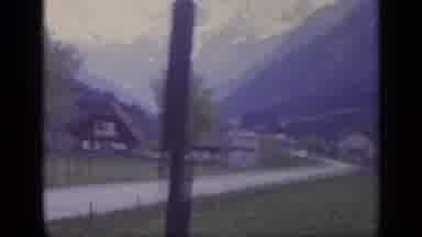 Italy (1962): The Beautiful View From A Passing Train To A Picturesque Village