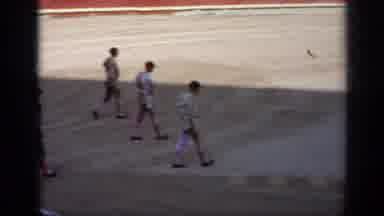 Italy (1962): Group Of People Entering Arena Dressed As Matadors Riding Horses