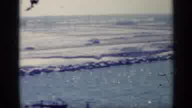 Italy (1962): Boat Going Through A Shore Of Waves