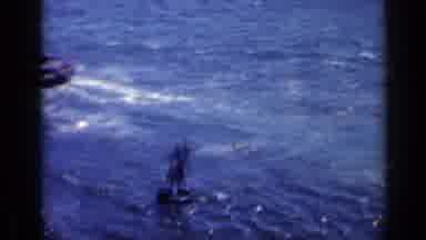 Italy (1962): Old Colour Footage Showing Boat At Sea With Waves And Beach In The