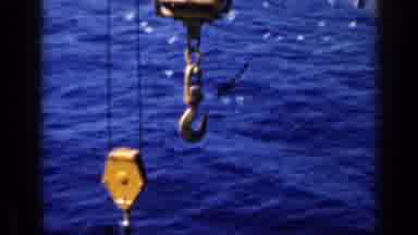 Italy (1962): High Angle A Crane Upon An Aircraft Carrier With Men In Formal