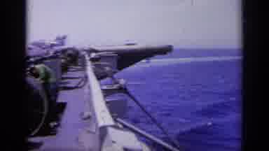 Greece (1963): View From An Aircraft Carrier Out At Sea With A Plane On Deck