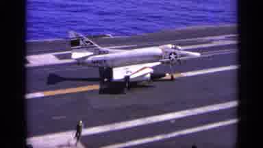 Greece (1963): A Fighter Jet Taxis On The Deck Of An Aircraft Carrier And Then