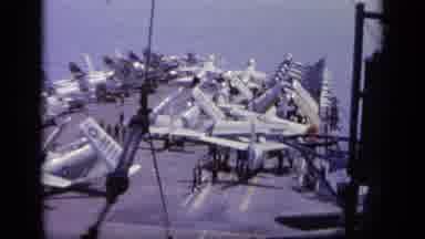 Greece (1963): Aircraft Carrier Out At Sea With Airplanes Stored On Deck