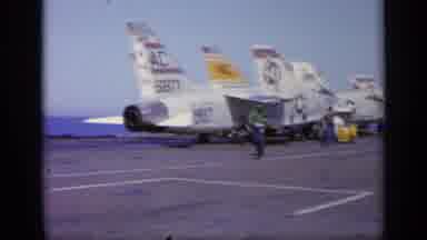 Greece (1963): Fleet Of Planes Lined Up On Aircraft Carrier On A Bright Sunny Day