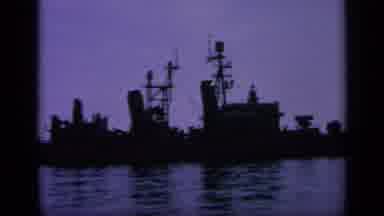 Greece (1963): Naval Ship In Water Floating Offshore In The Harbor