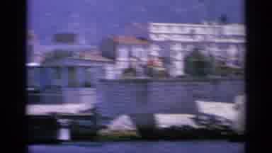 Greece (1963): Large White Yacht In Water On A Bright Sunny Day