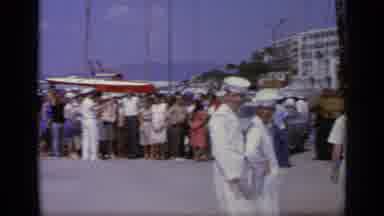 Greece (1963): Uniformed Sailors Say Goodbye To Their Parents After Receiving A