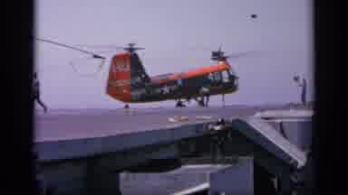 GREECE-1963: Navy Helicopter and Boats on Ocean