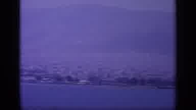 GREECE-1963: Cruising Down The Coast Of The Sea And Shore Capped With Mountains