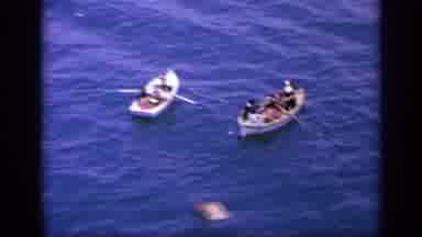 GREECE-1963: Two Rowboats On The Sea