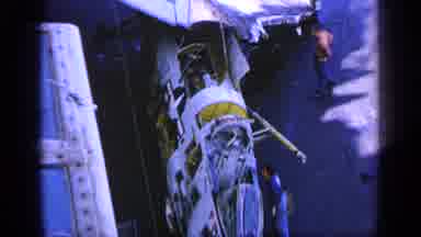 GREECE-1963: Damaged Military Plane Wreckage On Aircraft Carrier Deck