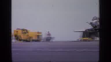 GREECE-1963: Air Carrier With Cranes Close To A War Jet