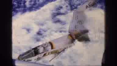 GREECE-1963: Plane Sinks In The Ocean While Camera Records