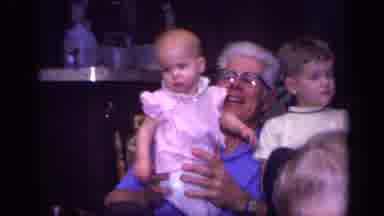 California USA (1968): A Happy Baby At A Party
