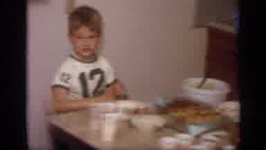 California USA (1968): Family Having A Grand Meal With Kids And Grandparents