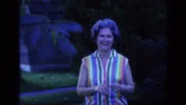 Florida USA (1968): Camera Man Admires Woman's Fashion Look