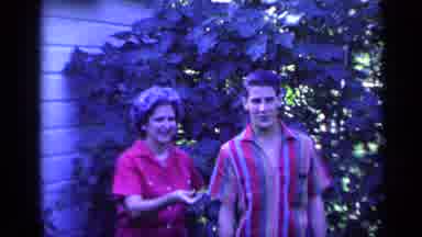 Florida USA (1968): A Lady And Young Man Starting Out To Go Somewhere And She