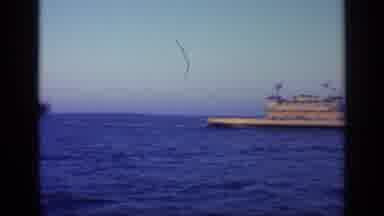 Florida USA (1968): Large Military Sized Boat Sailing Across The Ocean